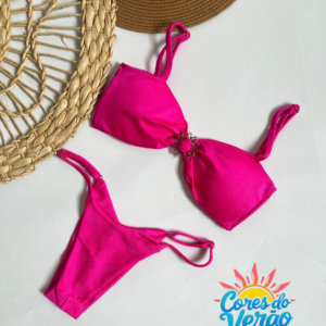 Biquíni Meia-Taça Rosa